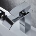 Bathroom Faucet Waterfall Faucet with Single-Handle Hot & Cold Water Hoses stainless steel Sink Faucet for Kitchen/Bathroom (Chrome) - B07DYN5DGY